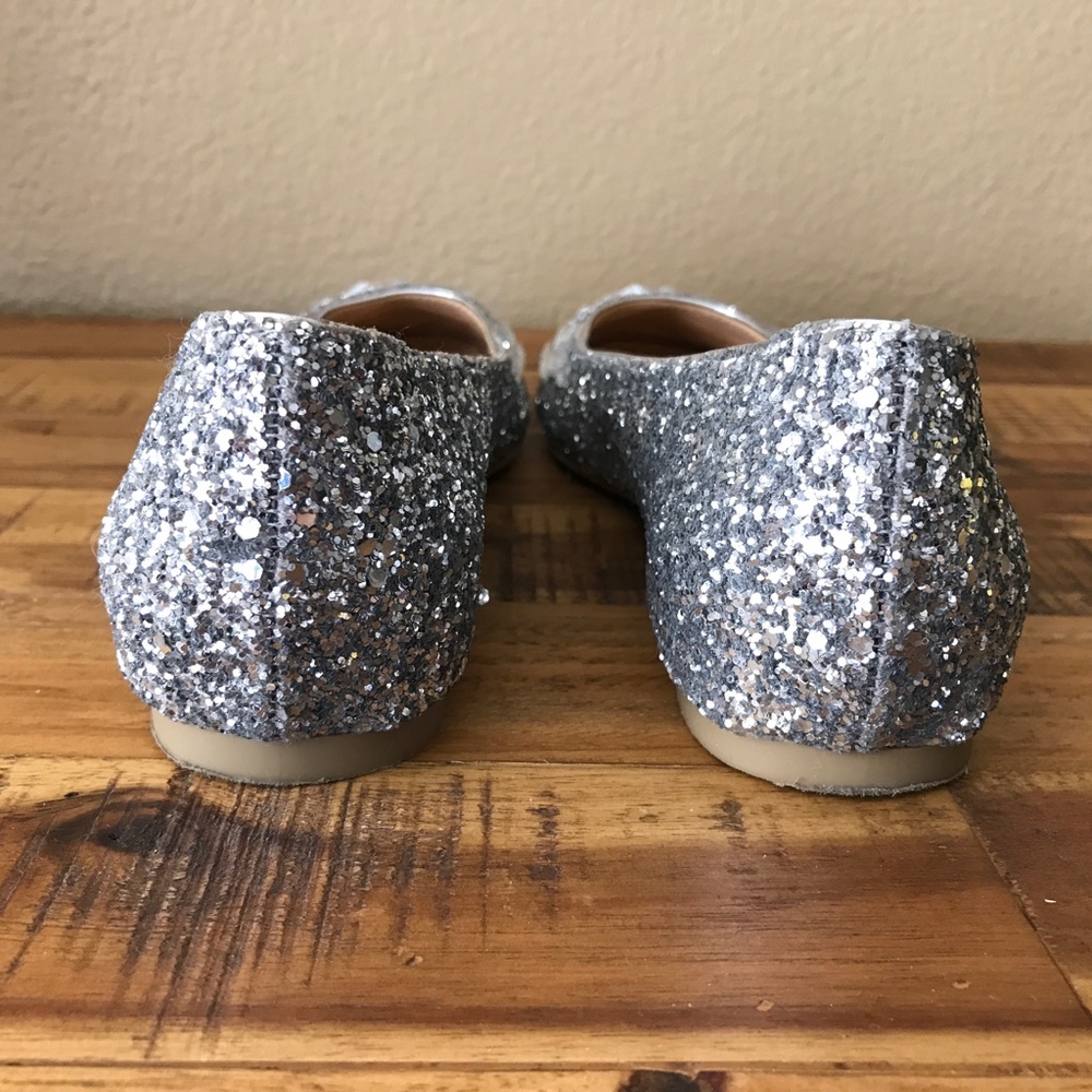 Jewel Badgley Mischka Mathilda rhinestone glitter shoes Sz 6 - Picture 5 of 6